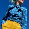 Bos'n Bird Blouse - Blue Veronica
