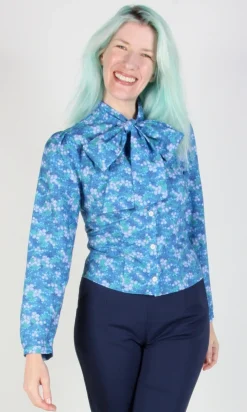Bos'n Bird Blouse - Blue Veronica