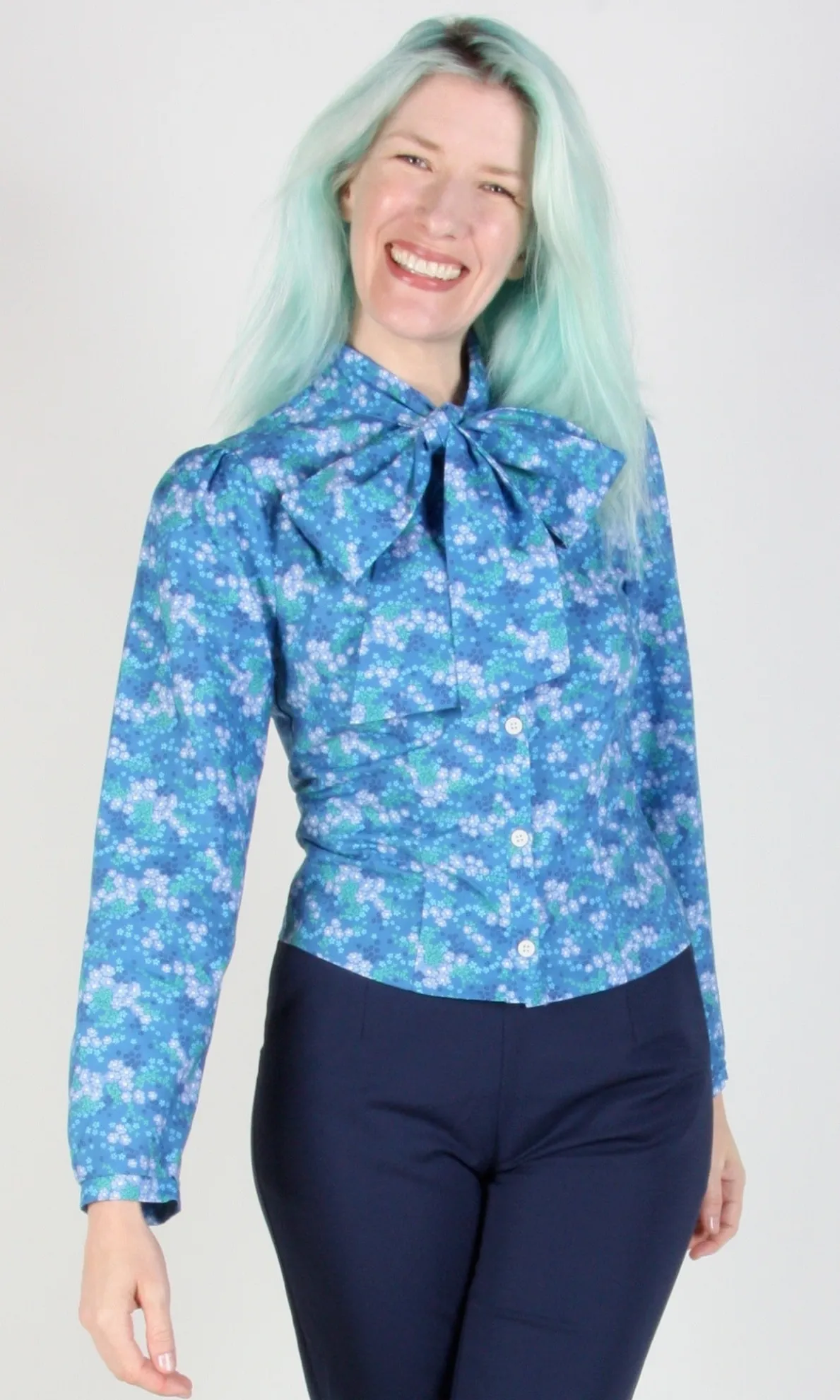 Bos'n Bird Blouse - Blue Veronica