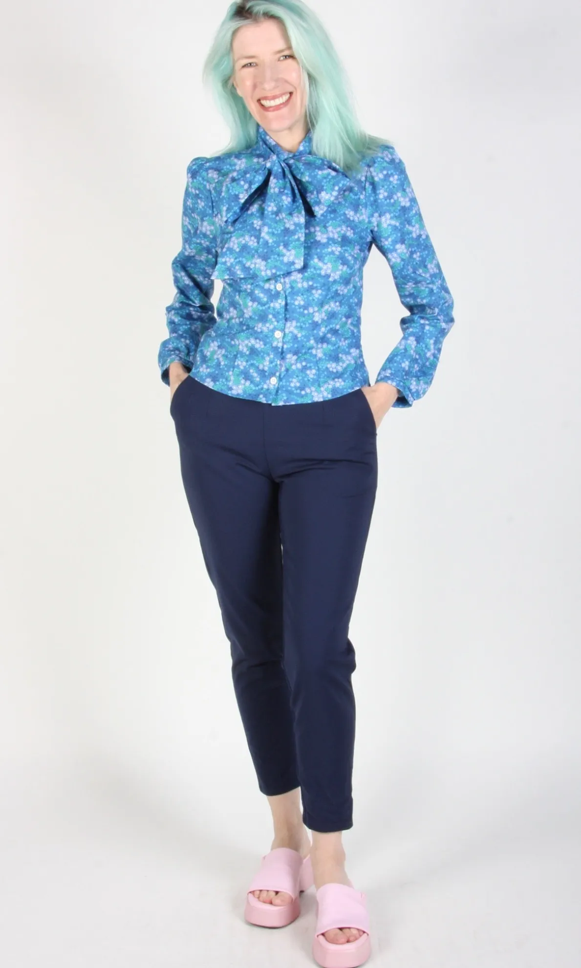 Bos'n Bird Blouse - Blue Veronica