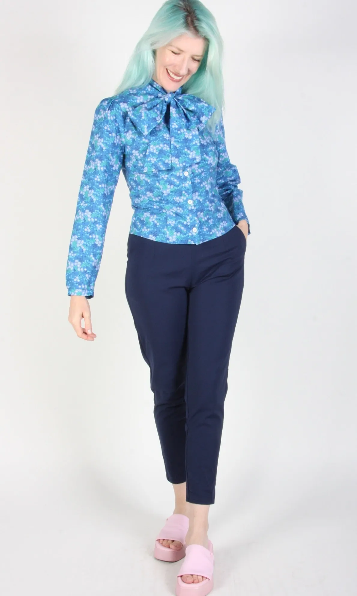 Bos'n Bird Blouse - Blue Veronica