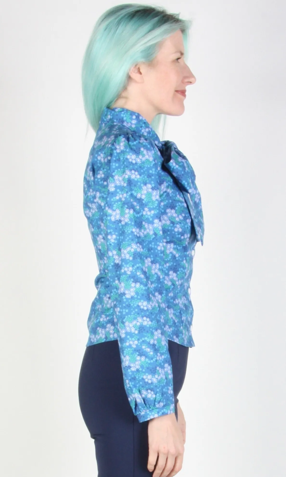 Bos'n Bird Blouse - Blue Veronica