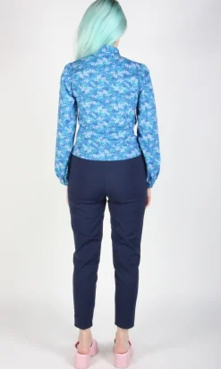Bos'n Bird Blouse - Blue Veronica