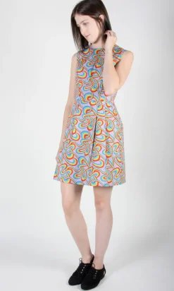 Bulbul Dress - Rainbow Tangle