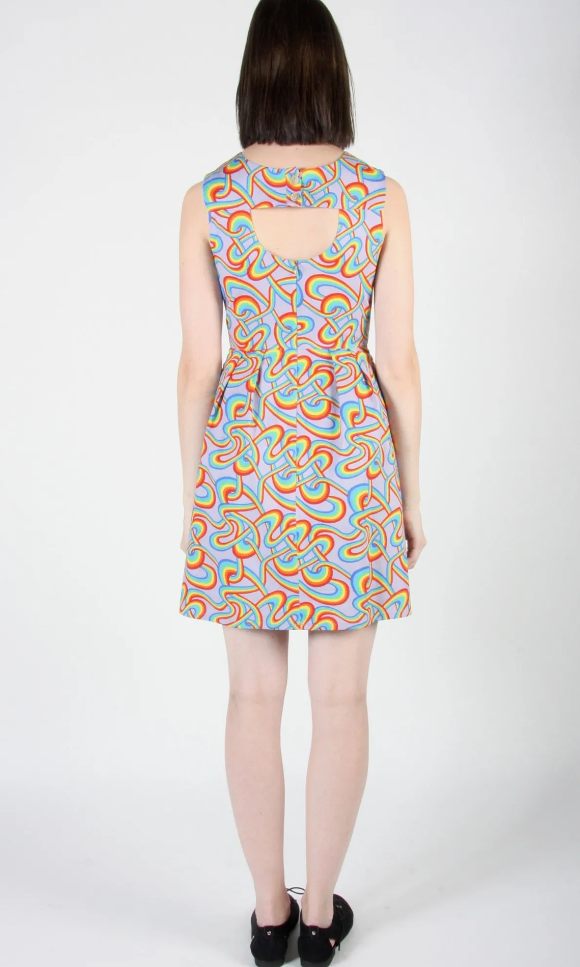 Bulbul Dress - Rainbow Tangle