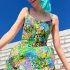 Corncrake Dress - Parrot Jungle