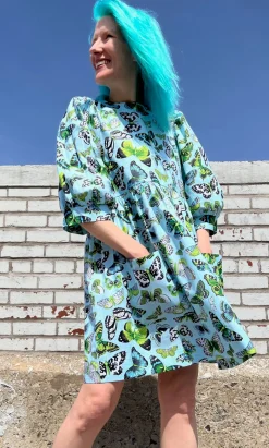 Devil Downhead Dress - Butterflies