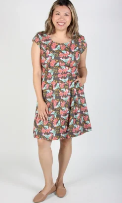 Gallinule Dress - Luna Moth