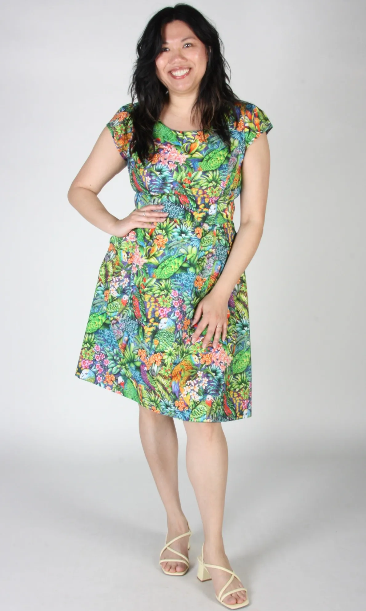 Gallinule Dress - Parrot Jungle