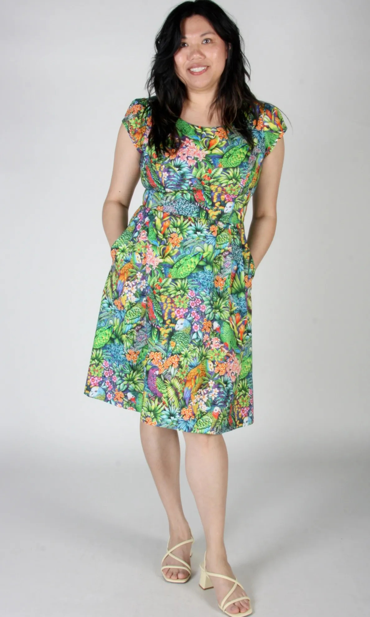Gallinule Dress - Parrot Jungle