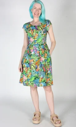 Gallinule Dress - Parrot Jungle