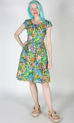 Gallinule Dress - Parrot Jungle