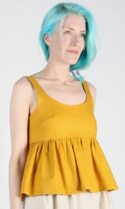 Grassquit Top - Saffron