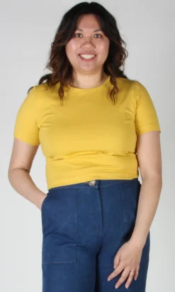 Hazel Grouse Tee - Mustard
