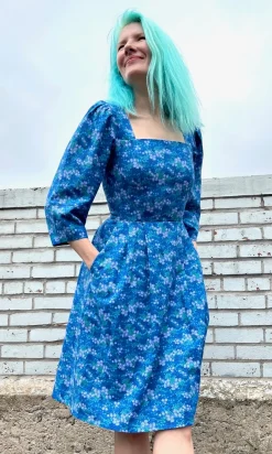 Helldiver Dress - Blue Veronica