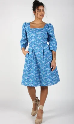 Helldiver Dress - Blue Veronica