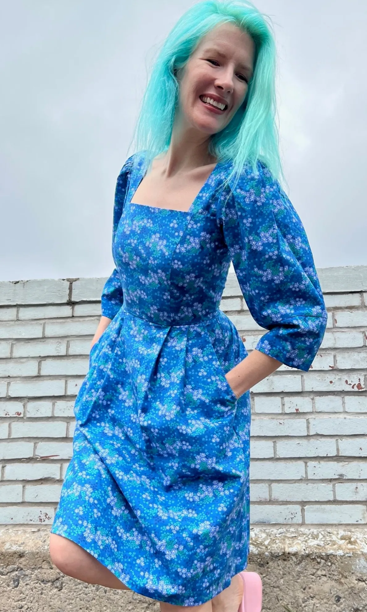 Helldiver Dress - Blue Veronica