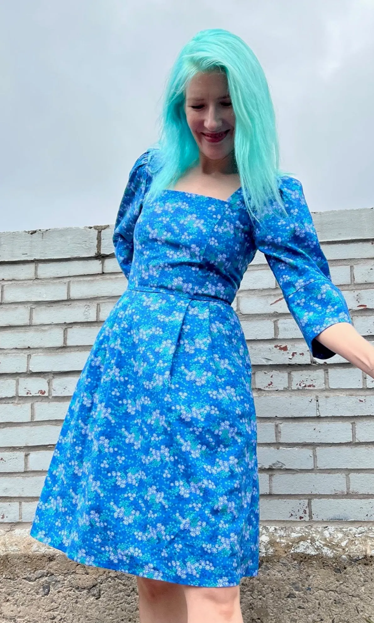 Helldiver Dress - Blue Veronica