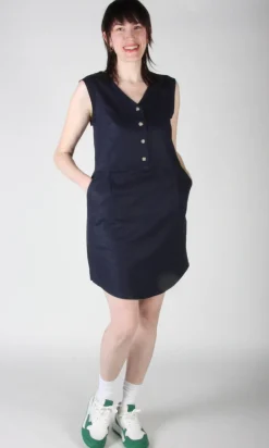 Honeycreeper Dress - Navy
