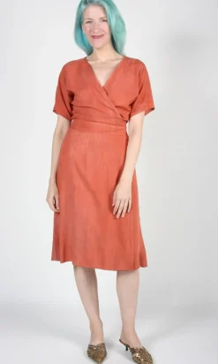 Hookbill Dress - Sand Washed Coral