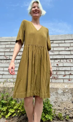 Kiskadee Dress - Golden Moss