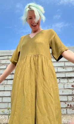 Kiskadee Dress - Golden Moss