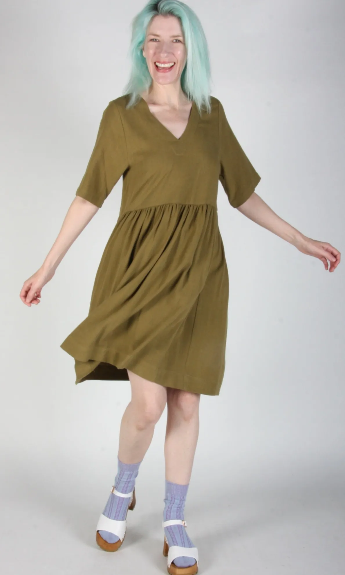 Kiskadee Dress - Golden Moss
