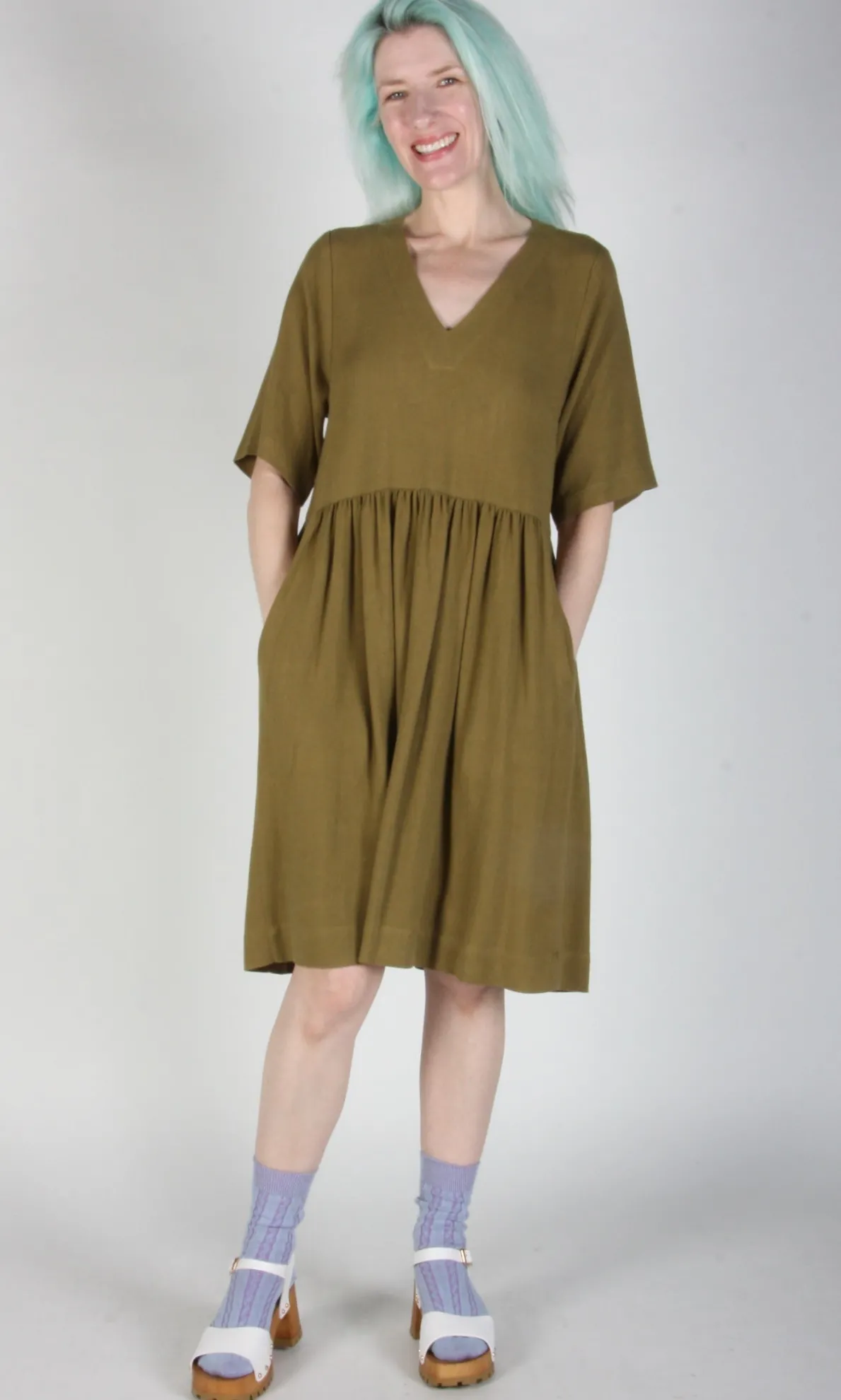 Kiskadee Dress - Golden Moss