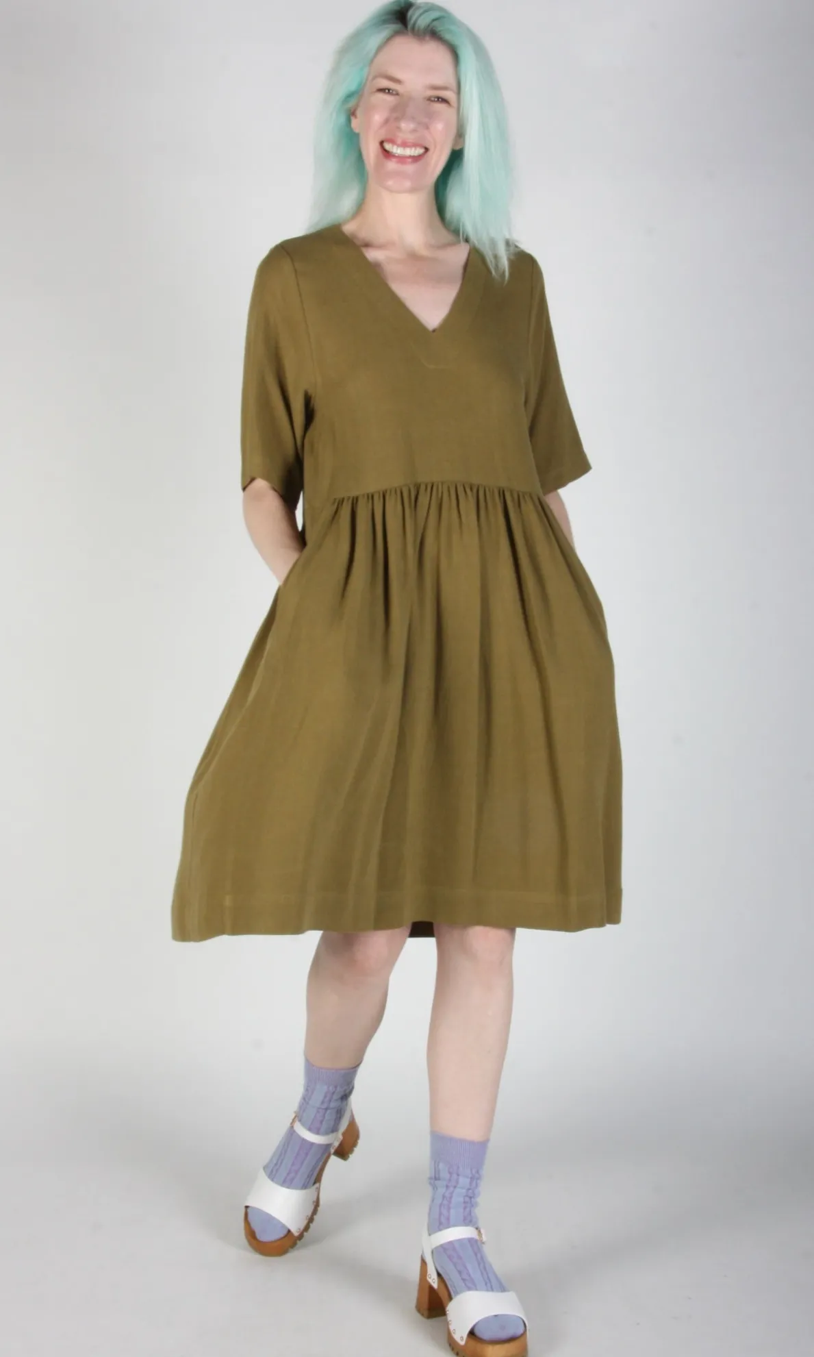 Kiskadee Dress - Golden Moss