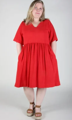 Kiskadee Dress - Red