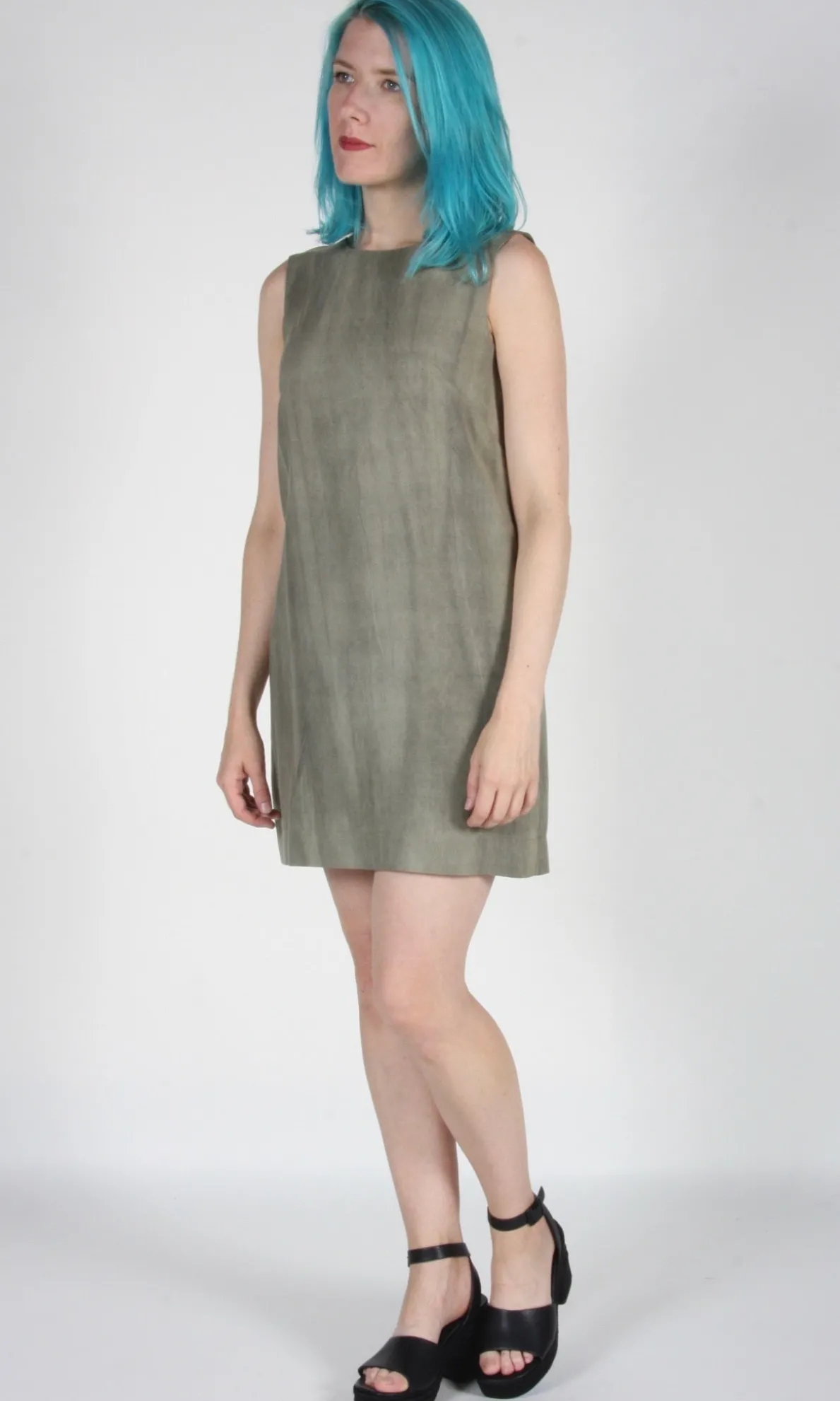 Longspur Dress - Sand Washed Olive