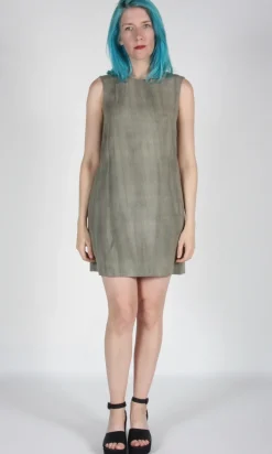 Longspur Dress - Sand Washed Olive