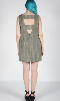 Longspur Dress - Sand Washed Olive