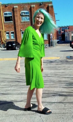 Palmcreeper Dress - Lime