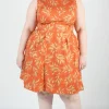 Peafowl Dress - Autumn Wheat