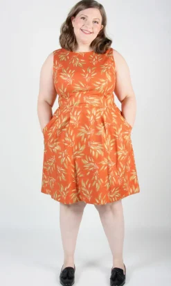 Peafowl Dress - Autumn Wheat