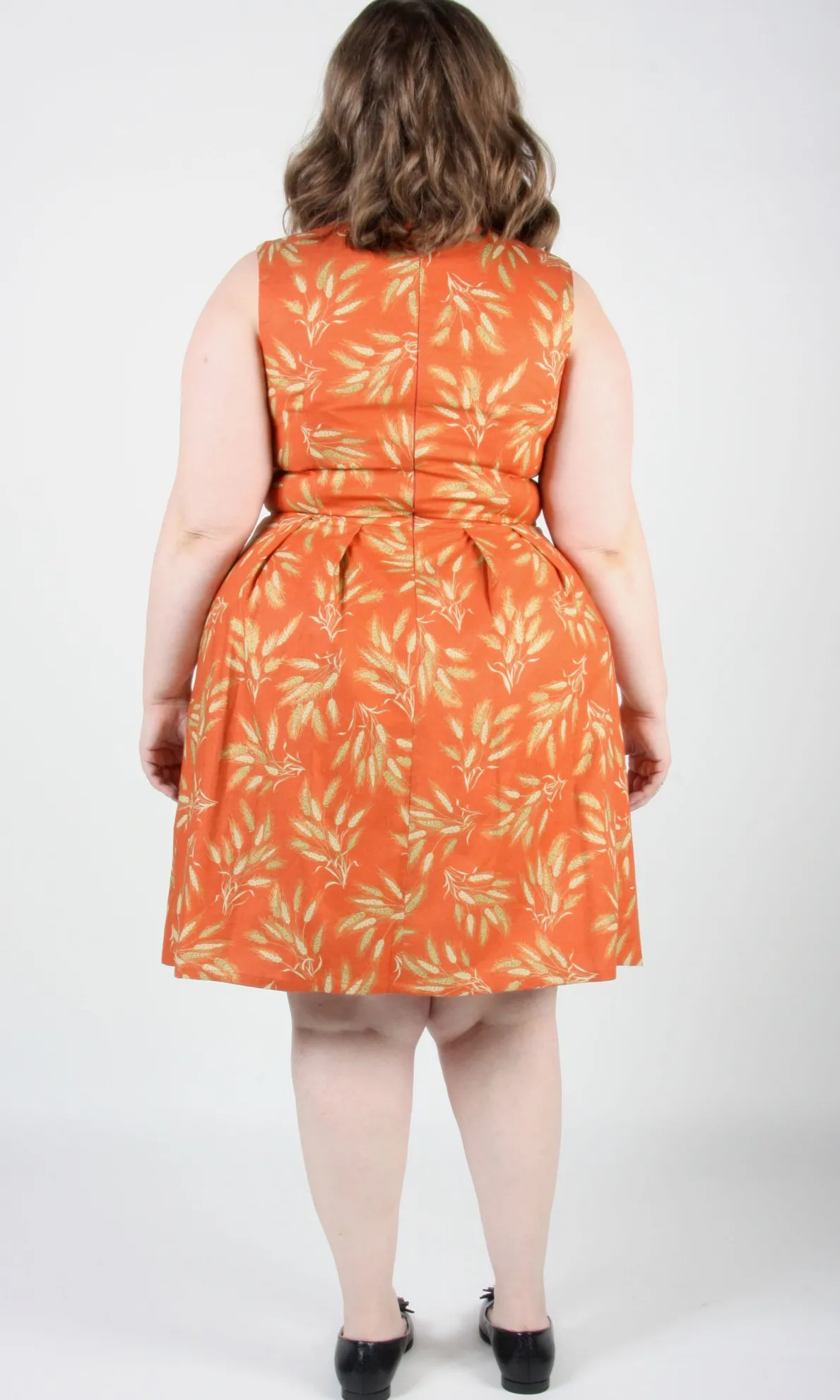 Peafowl Dress - Autumn Wheat