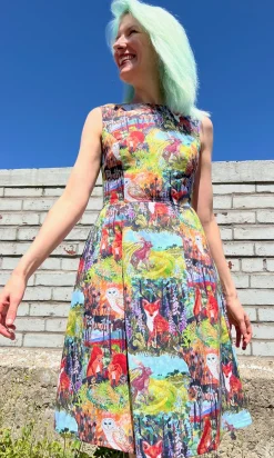 Peafowl Dress - Hedgerow