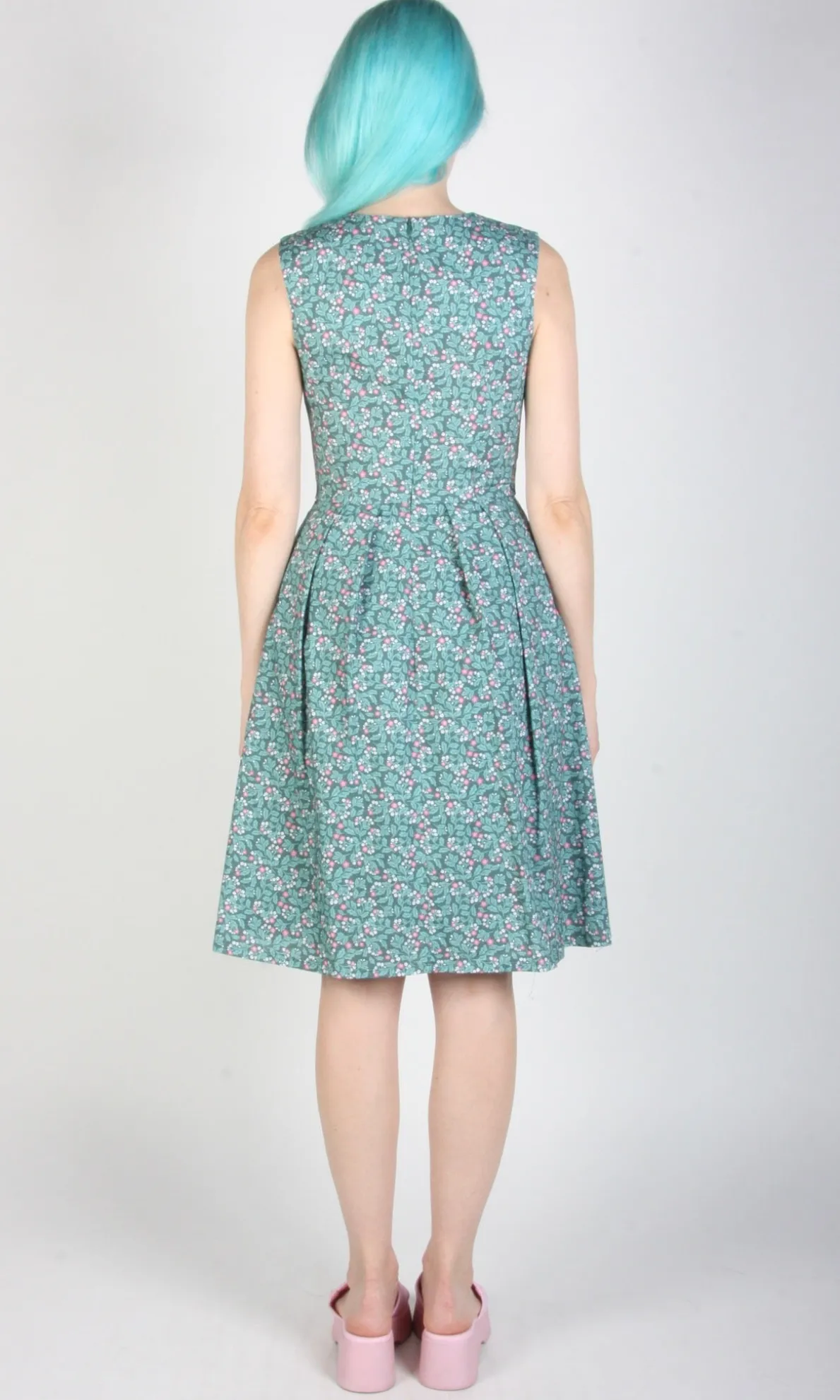 Peafowl Dress - Strawberry Blossom