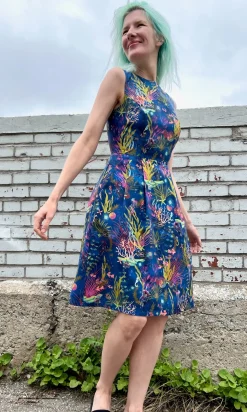 Peafowl Dress - Undersea Gardens