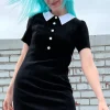 Peep Dress - Black