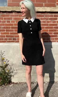 Peep Dress - Black