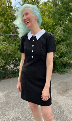 Peep Dress - Black