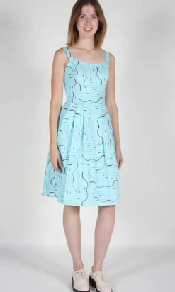 Purpletuft Dress - Blue Archery