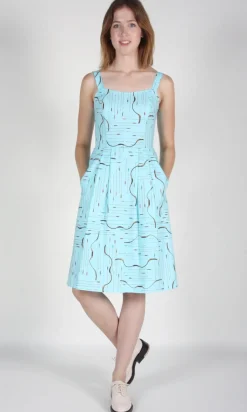 Purpletuft Dress - Blue Archery