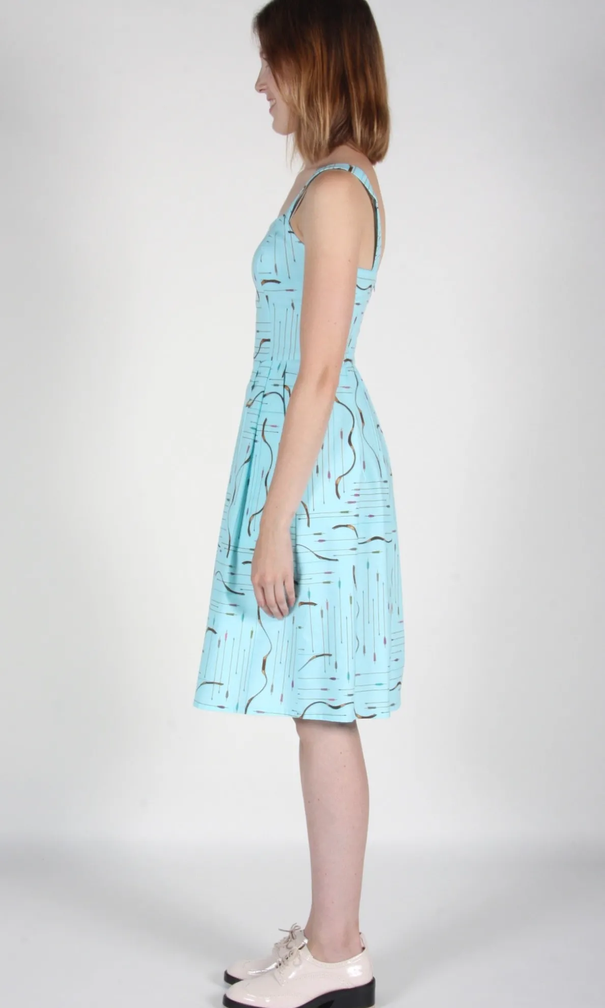 Purpletuft Dress - Blue Archery