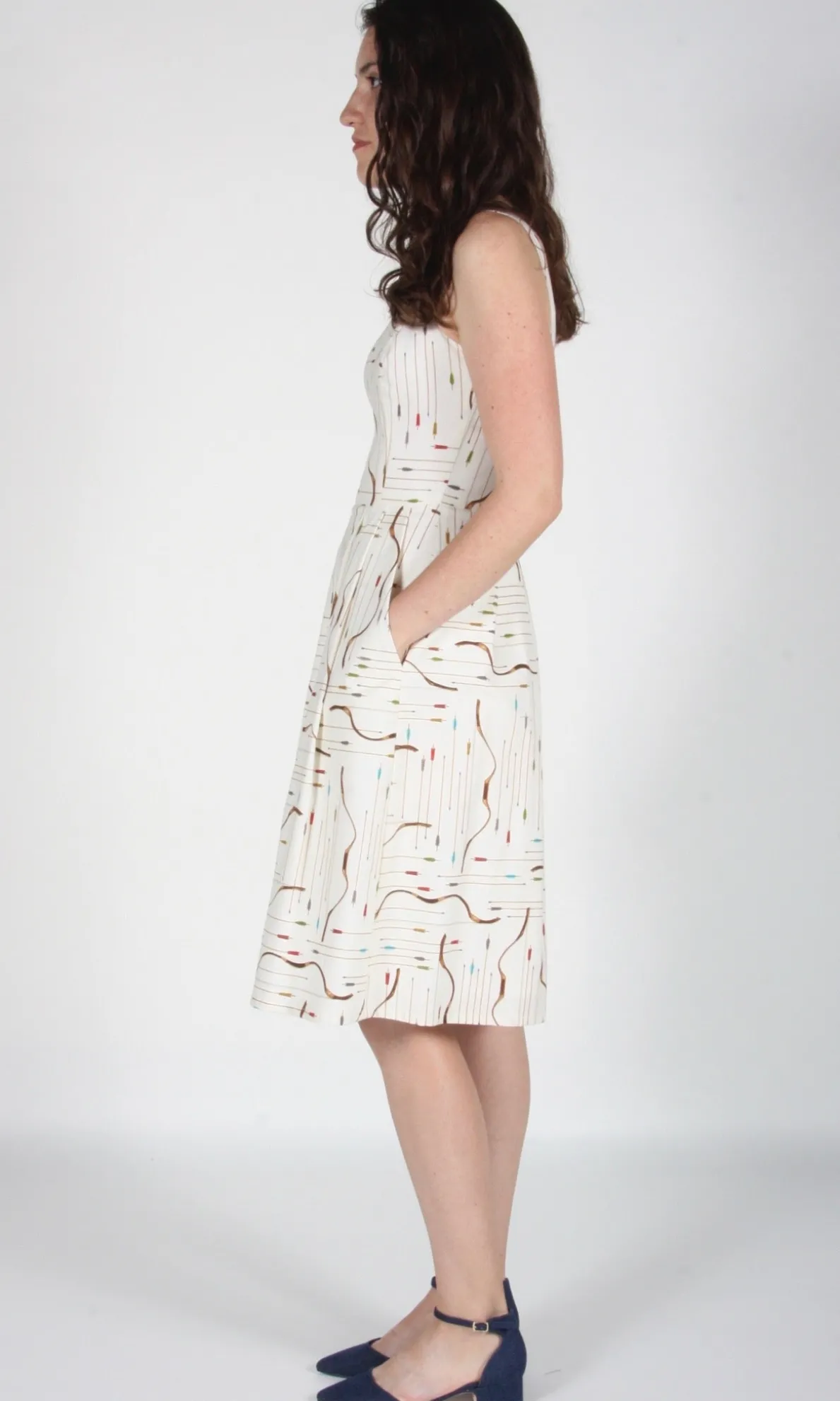 Purpletuft Dress - Ivory Archery
