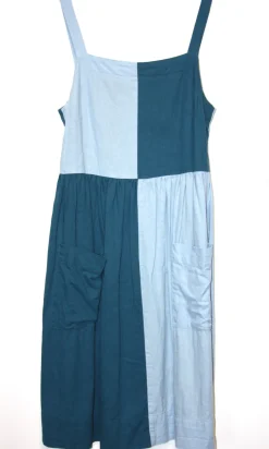 RN908 - S - Timber Doodle Dress - Sea/Sky