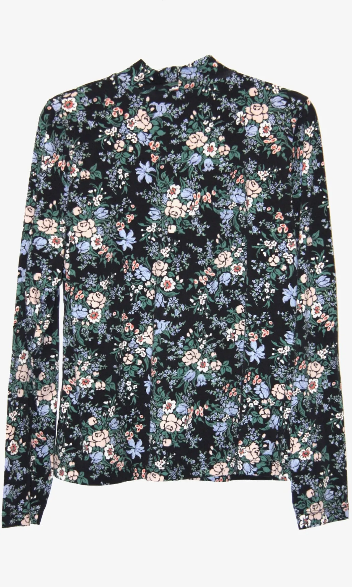 RN880- XL - Nunchie Top - Black Floral