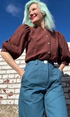 Serin Blouse - Cocoa